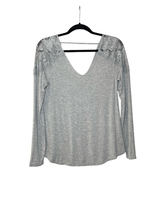American Eagle Outfitters Tops - American Eagle Women's Gray Soft & Sexy V-Neck Long Sleeve Top Size Medium